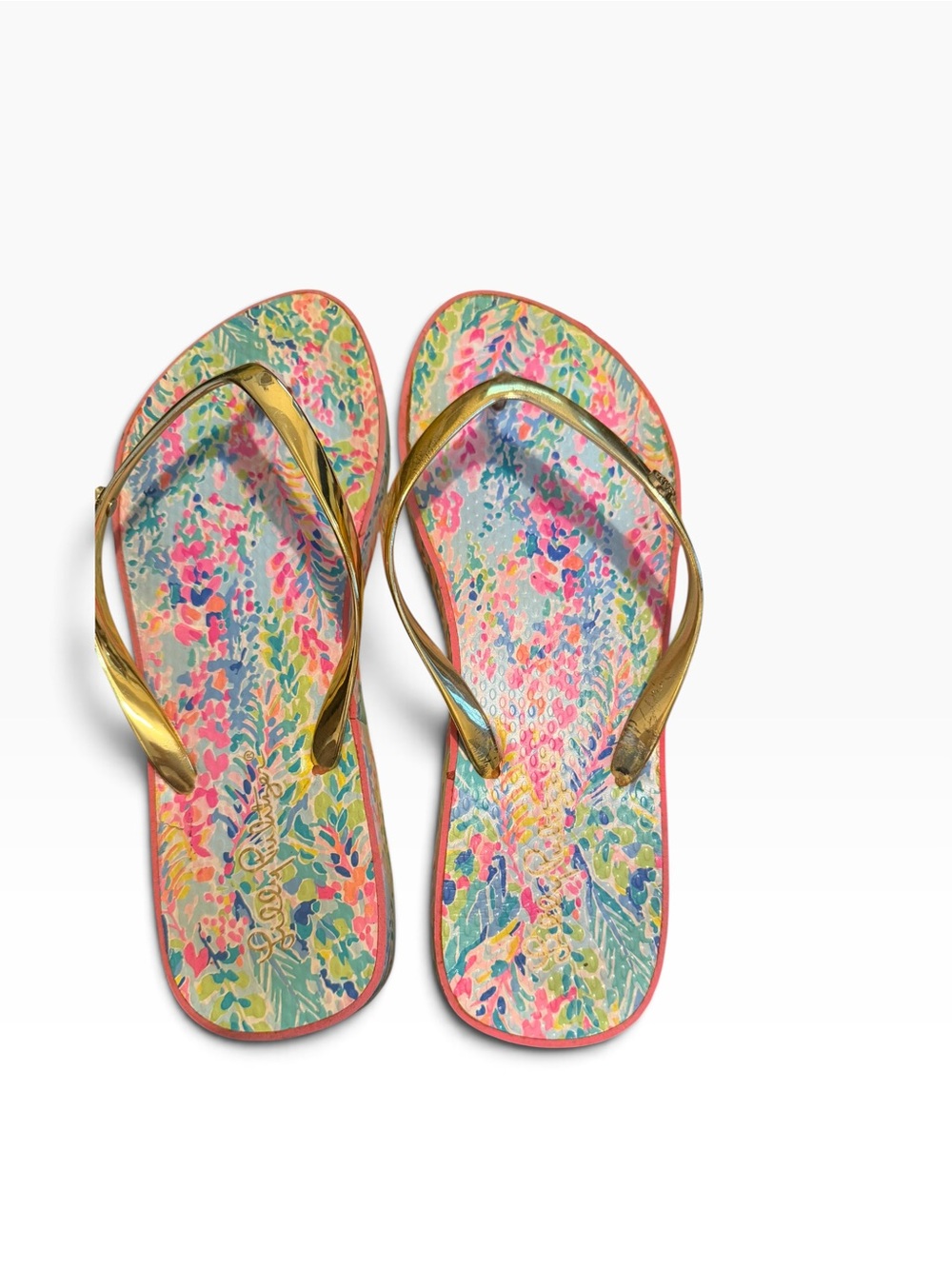 Lilly Pulitzer Thong Flip flops size 8